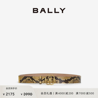 BALLY/巴利男士黄色皮革腰带6230078 黄色 100