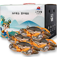 掌昕鲜 三门青蟹 公母对蟹（8-9两/只）4只 生鲜活螃蟹海鲜地标产品盒