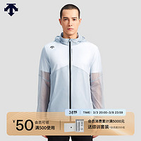 DESCENTE迪桑特跑步系列运动男士梭织上衣夏季 LG-LIGHT GRAY M (170/92A)