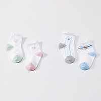 88VIP：戴维贝拉 儿童袜子2024春季新款女童弹力袜男童短袜