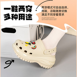 卡骆驰（crocs）男鞋女鞋 2024春夏运动拖鞋洞洞鞋透气舒适时尚户外沙滩鞋 207988-2Y2 42-43