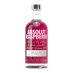 ABSOLUT VODKA 绝对伏特加 Absolut伏特加覆盆莓树莓700ml×1瑞典进口特调洋酒