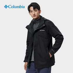 Columbia 哥伦比亚 男女银点防水冲锋衣保暖防风可拆卸三合一休闲服 10 XL(185/104A)