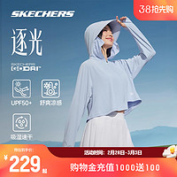 Skechers斯凯奇防晒衣女2024春季宽帽檐速干凉感休闲运动短款外套