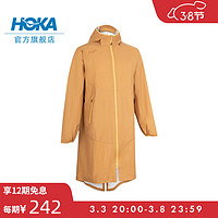 HOKA ONE ONE男女款春夏全拉链户外风衣HIGHLANDS FZ JACKET 轻量 蜜色 L