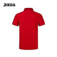 JOMA运动POLO衫男短袖2024春夏吸湿透气速干商务休闲纯色翻领T恤 红色 M 170/88A