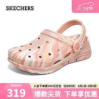 斯凯奇（Skechers）泡泡鞋洞洞鞋女鞋子凉拖鞋111403 桃粉色4548 38