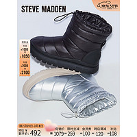 STEVE MADDEN/思美登冬棉靴冬时尚雪地靴女 ICELAND 黑色 34