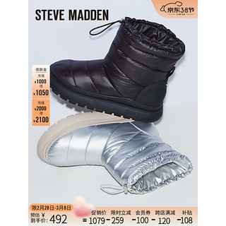 STEVE MADDEN/思美登冬棉靴冬时尚雪地靴女 ICELAND 黑色 34