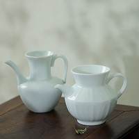 意叁手作仿宋执壶湖田窑影青中式客厅办公茶具茶海公道杯220ml