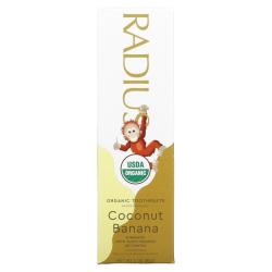 RADIUS 奥德赛 ,赤藓糖醇有机牙膏，6 个月及以上，火龙果味，3 盎司（85