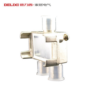 DELIXI 德力西 电视分配器 一分二电视信号分支器DTVA-02