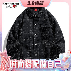 CHARLES JANG'S HAPPY HEART 查尔斯桃心 男女同款 工装夹克外套