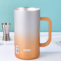 THERMOS 膳魔师 日本新款大容量保温杯网红 JDK-720毫升黄色（不带杯盖）