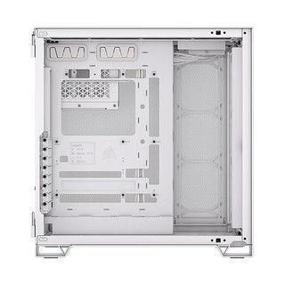 美商海盗船 6500D AIRFLOW 白色 中塔机箱 双舱设计 13风扇位 支持360mm冷排 40cm显卡