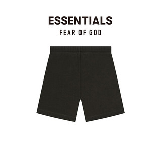 FEAR OF GOD ESSENTIALS胶印LOGO系列棉质短裤美式高街潮牌高端抽绳宽松时尚舒适短裤 梅紫色 S