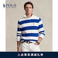 Polo Ralph Lauren 拉夫劳伦 男装 24早春条纹绞花结棉针织衫RL17774 100-多色 XXL