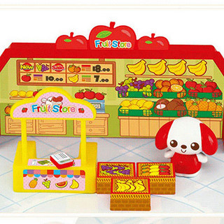 澳贝立体手工小场景过家家玩具主题小商店场景玩具新鲜水果店463435