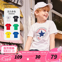 CONVERSE 匡威 儿童装男童短袖t恤夏季新款纯棉