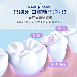 洁碧（Waterpik）冲牙器/水牙线/洗牙器/洁牙机【多支喷头】正畸适用 手持便携式 极光粉GS5 龙年开运红礼