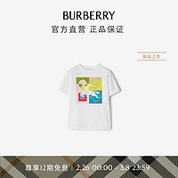 博柏利（BURBERRY）【】男童 马术骑士徽标棉质 T 恤衫80797891 白色80797891 4Y