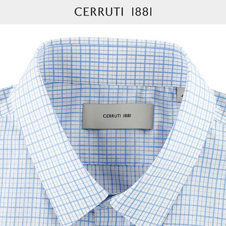 CERRUTI 1881男装新品商务休闲纯棉衬衫男C4839EI121 