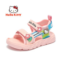 凯蒂猫 Hello Kitty 女童凉鞋夏季儿童透气鞋子露趾沙滩鞋防滑潮