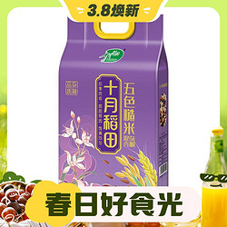 SHI YUE DAO TIAN 十月稻田 五色糙米2.5kg 东北杂粮糙米饭 黑米 红米 燕麦米 小麦仁