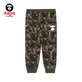 3.8焕新：Aape 男装猿颜印花迷彩休闲裤 AAPPTM6734XAG