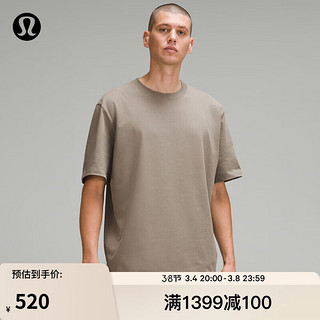 lululemon丨Heavyweight 男士棉质针织 T 恤 LM3FBSS 卡其棕 XL