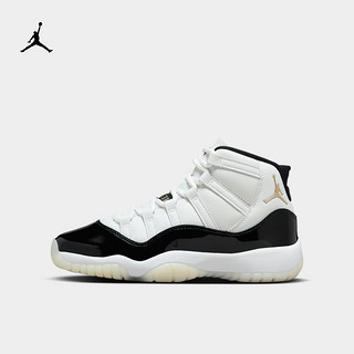 AIR JORDAN Jordan官方耐克乔丹男童AJ11复刻大童运动童鞋冬季缓震轻便378038