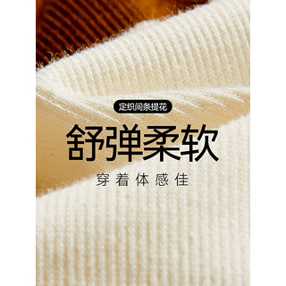 卡宾男装 山系风条纹刺绣T恤2024春夏宽松短袖户外潮流上衣H 咖啡色65 56