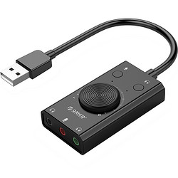 ORICO 奧?？?USB聲卡外接耳機免驅獨立臺式電腦筆記本轉換器轉接頭