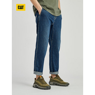 CAT卡特24春夏男户外棉感两插袋设计牛仔长裤 靛蓝色 34