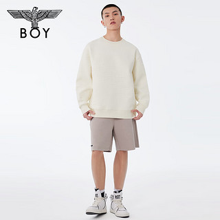 BOY LONDON春夏24款上衣鹰标暗纹提花潮牌圆领卫衣N03020 黄色 XL