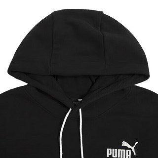 彪马（PUMA）运动套装男 针织连帽卫衣套头衫 休闲裤直筒长裤两件套 卫衣连帽/毛圈撞色/849585-01 2XL(190)