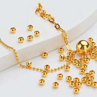 盛世黄金转运金珠亮面小金珠足金999小金珠黄金手链配件可串手链 约0.02克【累积1克发货】 【克重多退少补】