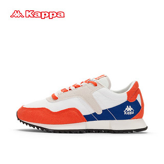 卡帕（Kappa）厚底老爹鞋男女同款春季运动跑鞋 白色/锦鲤红 36 