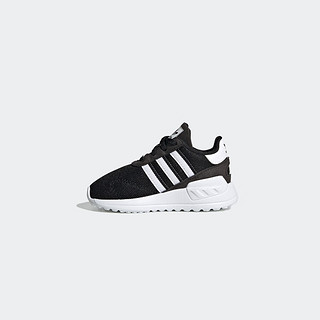 adidas 阿迪达斯 LA TRAINER LITE经典学步鞋男女婴童阿迪达斯官方三叶草 黑/白 24(140mm)