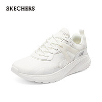 斯凯奇（Skechers）男士绑带休闲运动鞋轻质舒适118034 白色/W 42.5 