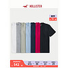 HOLLISTER24春夏7件装标识款柔软圆领短袖T恤 男 355963-1 白 - 棕黄 - 粉紫 - 灰 - 黑 XL