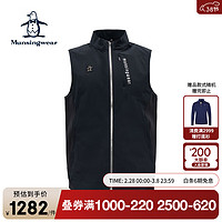 Munsingwear 万星威 高尔夫运动23年新款无袖坎肩拉链马甲抓绒保暖运动背心 新品 N100 L