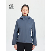 KOLON SPORT【徐明浩同款】可隆GAIA韧力冲锋衣 男女同款户外GTX C-KNIT夹克 LKGJ4MN116-GB 灰蓝色-女 3XL