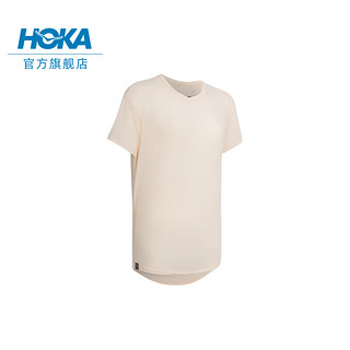 HOKA ONE ONE女款春夏HOKA必备短袖T恤 HOKA ESSENTIAL TEE 日常 蛋酒色 L