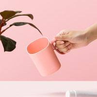 茶花 CHAHUA简约洗漱口杯家用刷牙杯子创意可爱牙缸杯情侣牙刷杯学生儿童 【