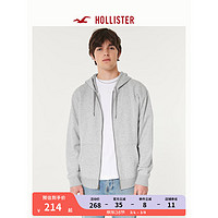 HOLLISTER24春夏毛圈布宽松卫衣帽衫 男女装 357935-1 麻灰色 XS (170/84A)