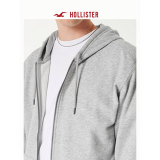 HOLLISTER24春夏毛圈布宽松卫衣帽衫 男女装 357935-1 麻灰色 S (175/92A)