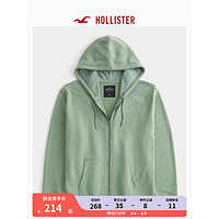 HOLLISTER24春夏毛圈布宽松卫衣帽衫 男女装 357935-1 鼠尾草色 XXL (185/124A)