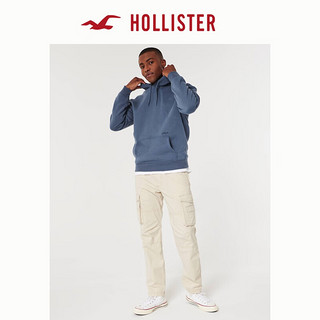 HOLLISTER美式百搭抓绒保暖休闲款Logo帽衫卫衣 男 355644-1 海军蓝色 XXL