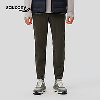 Saucony索康尼4D四面弹男裤运动梭织长裤24年舒适弹力跑步运动裤子男 枯黄橄榄绿【修退】 XL(180/88A)
